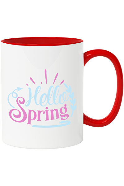 StoryGift Romania Cana cu textul in engleza "Hello, spring" - buna primavara ...