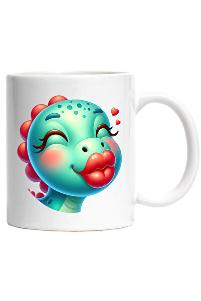 StoryGift Romania Cana cu o femela dinozaur care da un pupic | afectiune | Va...