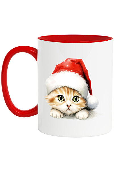 StoryGift Romania Cana cu o pisicuta cu caciula de Craciun | ilustratie | sar...