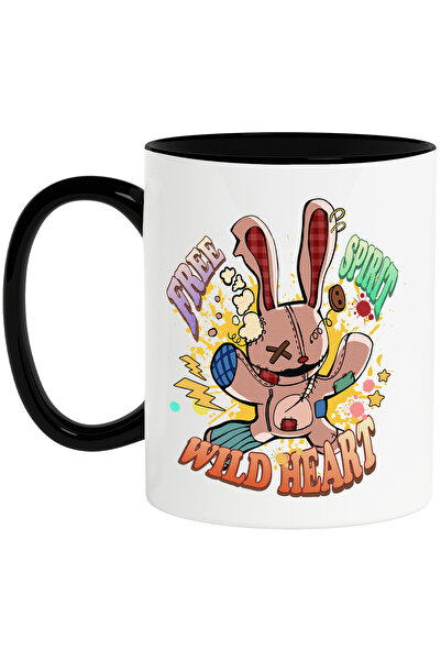 StoryGift Romania Cana cu mesajul "Free spirit, wild heart", stilul hippie, c...