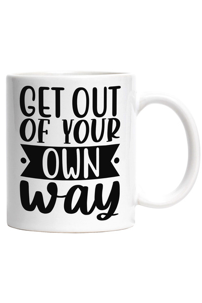 StoryGift Romania Cana cu mesaj care te indeamna sa iesi de pe drumul tau cu ...