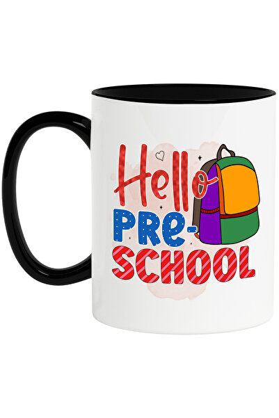StoryGift Romania Cana cu mesajul "Hello, pre-school", ilustratie, scoala, el...