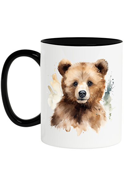 StoryGift Romania Cana cu un urs curios, ilustratie, pete, jucaus, animal sal...