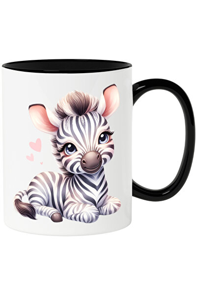 StoryGift Romania Cana cu o zebra micuta | ilustratie | vesela | inimioare | ...