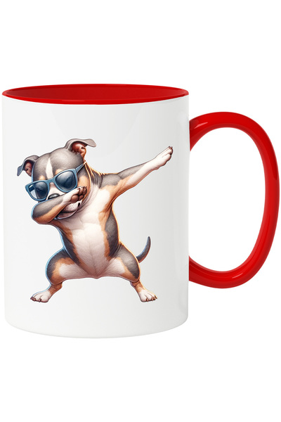 StoryGift Romania Cana cu un caine Pitbull care danseaza | ilustratie | ochel...