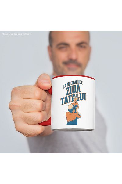 StoryGift Romania Happy Birthday Father's Day Man Child Family Mug, 330ml, Ceramic with Handle, With,STG.