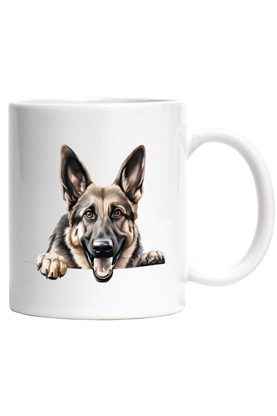 StoryGift Romania Cana cu un caine lup vesel | ilustratie | jucaus | energic ...