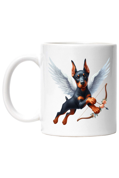 StoryGift Romania Cana cu un catelus negru care trage cu arcul | ilustratie |...