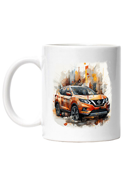 StoryGift Romania Cana Cu Masina, SUV, Nissan X-Trail, Geometric, Abstract, M...