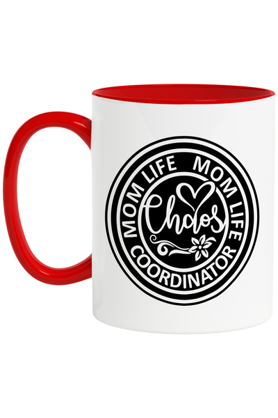 StoryGift Romania Cana cu mesajul in engleza "Mom life, chaos coordinator" - ...