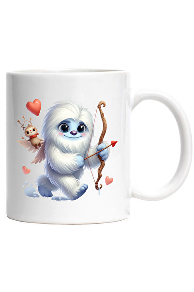 StoryGift Romania Cana cu un Yeti Cupidon | ilustratie | trage cu arcul | ini...