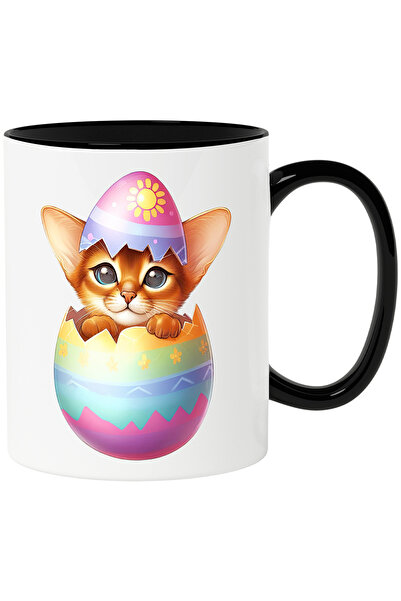 StoryGift Romania Cana cu o pisicuta care iese dintr-un ou spart | ilustratie...