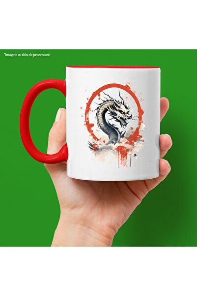 StoryGift Romania Cana cu un dragon furios, ilustratie, an chinezesc, anul dr...