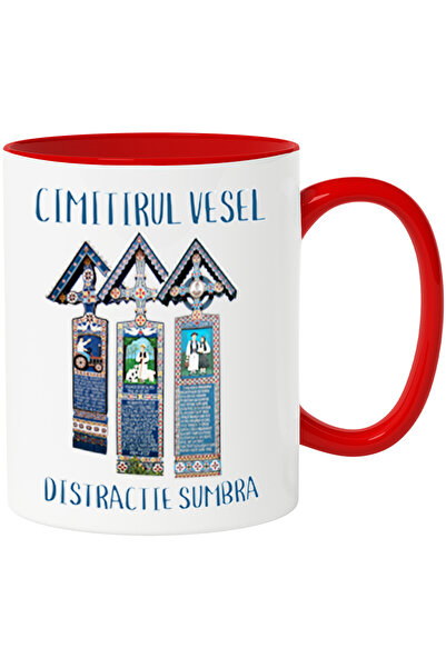 StoryGift Romania Mug cemetery cheerful funny Romania tourist, 330ml, Ceramic...