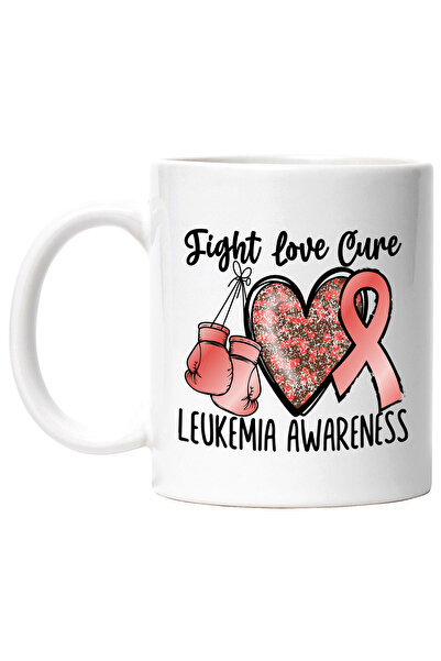 StoryGift Romania Cana cu mesajul "Fight, love, cure, leukemia awareness", il...
