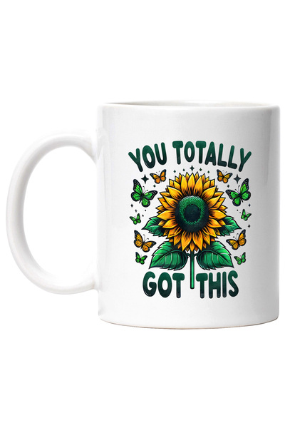 StoryGift Romania Cana cu floarea-soarelui cu mesajul "You totally got this",...