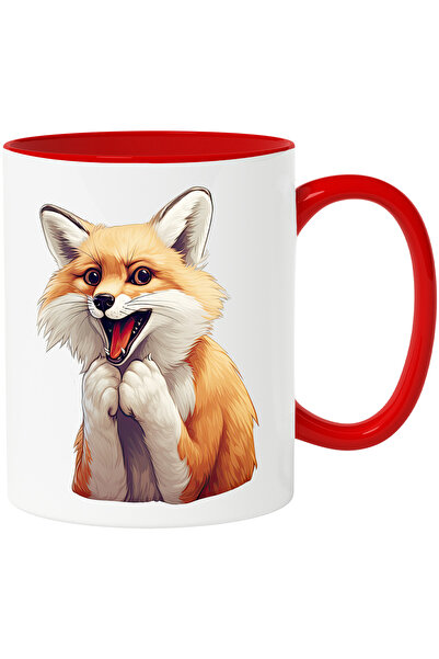 StoryGift Romania Cana cu o vulpe socata | ilustratie | uimita | mirata | sur...