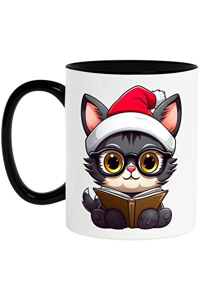 StoryGift Romania Cana cu o pisicuta care tine o carte deschisa | ilustratie ...