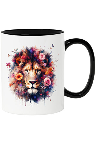 StoryGift Romania Cana cu un leu serios | ilustratie | regele junglei | anima...