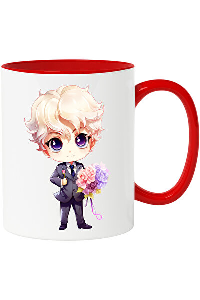 StoryGift Romania Cana cu un baiat la costum | ilustratie | ginere | tine un ...