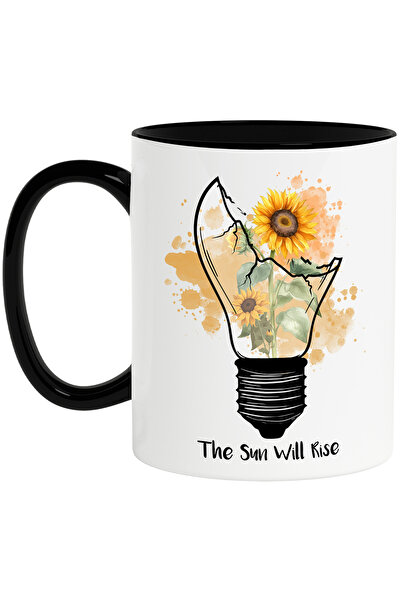 StoryGift Romania Cana cu mesajul "The sun will rise", ilustratie, motivation...