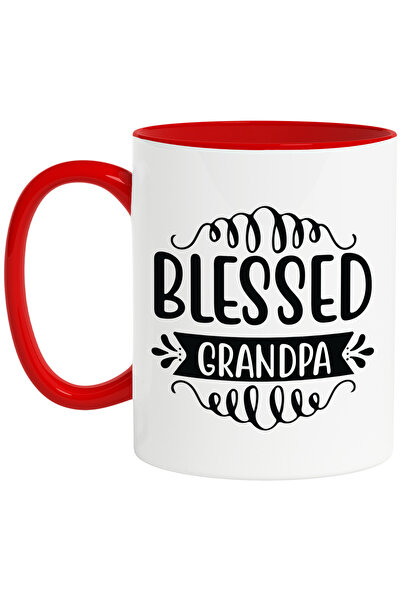 StoryGift Romania Cana cu textul "Blessed grandpa" - bunic binecuvantat cu Ma...