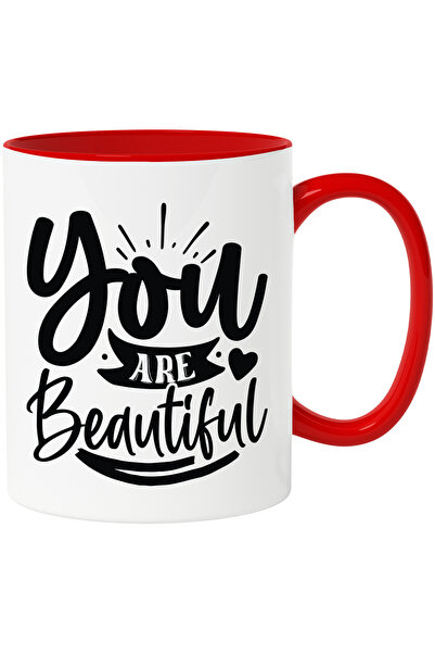 StoryGift Romania Cana cu inimioara si textul "You are beautiful" - tu esti f...