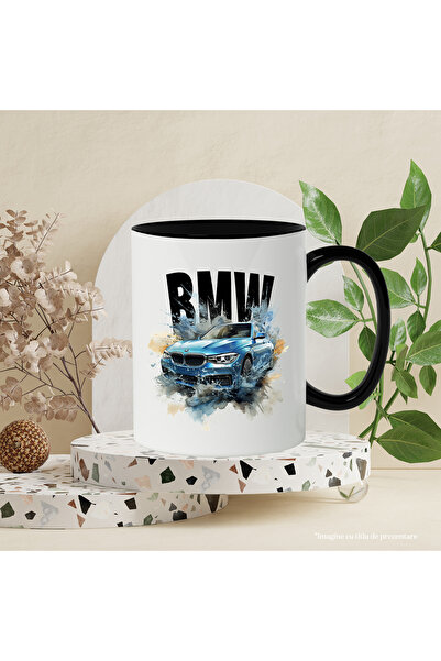 StoryGift Romania Cana Cu Mesaj Bmw, Masina, Splash, Apa, Ilustratie, Multicolor 330 Ml, Ceramica , Cu ,stg