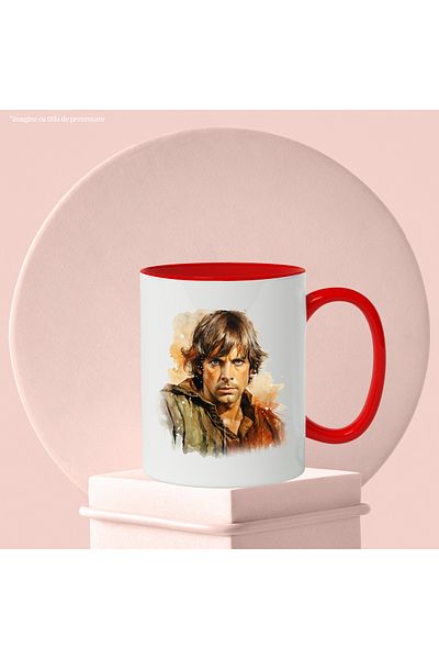 StoryGift Romania Luke Skywalker Mug, Fictional Character, Sci Fi, Movie, Multicolor 330 ml, Ceramics, With ,STG.