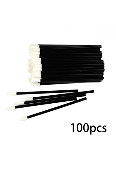 Choice black 100pcs 100 Pcs Disposable Lip Lint Free Applicators Lipstick Tes...