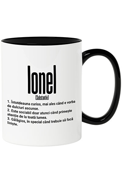 StoryGift Romania Mug With Name Ionel, With Funny Message, Curious, Sociable,...