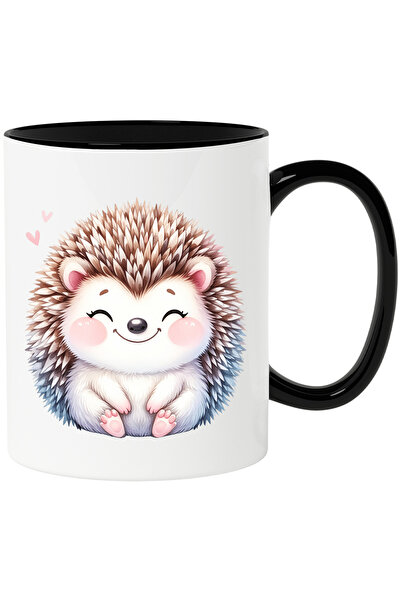 StoryGift Romania Cana cu un arici vesel | ilustratie | imbujorat | inimioare...