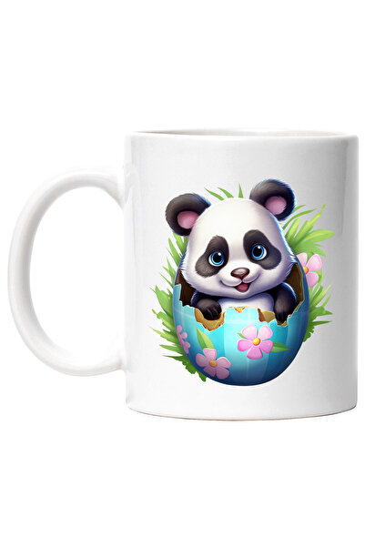 StoryGift Romania Cana cu un ursulet Panda care iese dintr-un ou spart | ilus...