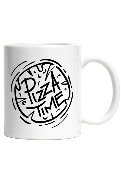 StoryGift Romania Cana Cu Mesaj In Engleza Pizza Time, Mancare, Cascaval, Mas...