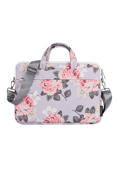 canvasartisan Geantă pentru laptop de 16 inch, design durabil din poliester cu fermoar, servietă (C22), gri