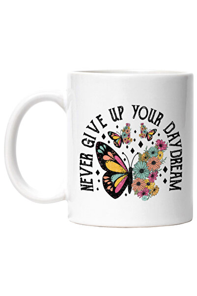 StoryGift Romania Cana cu mesajul "Never give up your daydream", ilustratie, ...