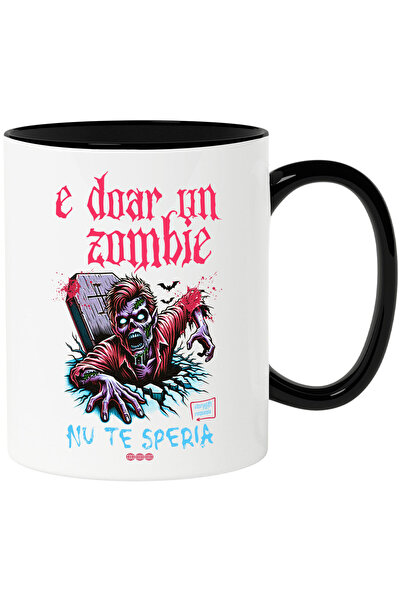 StoryGift Romania Cana cu Zombie Horror Din Mormant Text E Doar un Zombie Nu ...