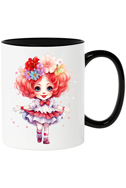 StoryGift Romania Cana cu o fetita vesela | clovn | joker | flori | roscata |...