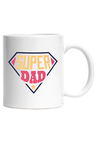 StoryGift Romania Cana cu Textul Amuzant SuperDad, Tata Supererou, Emblema de...
