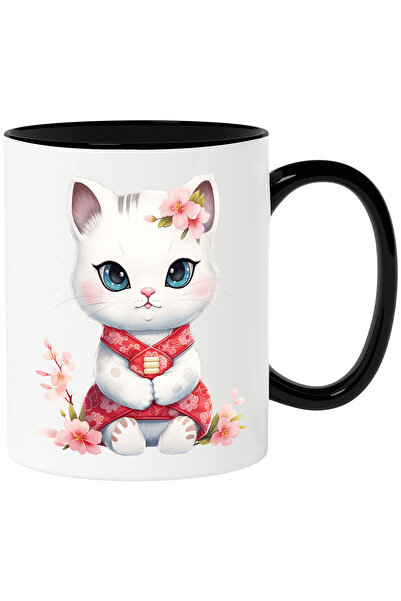 StoryGift Romania Cana cu o pisicuta imbujorata | ilustratie | vestimentatie ...