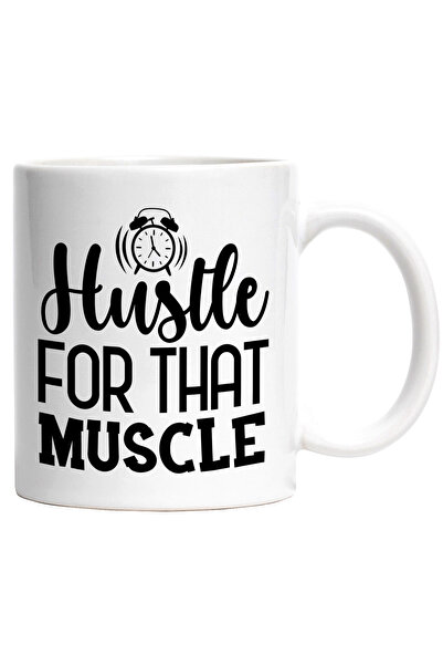StoryGift Romania Cana cu mesajul "Hustle for that muscle" - munceste pentru ...