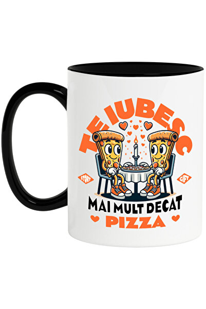 StoryGift Romania Cana cu Intalnire Romantica Felii De Pizza Text Te Iubesc M...