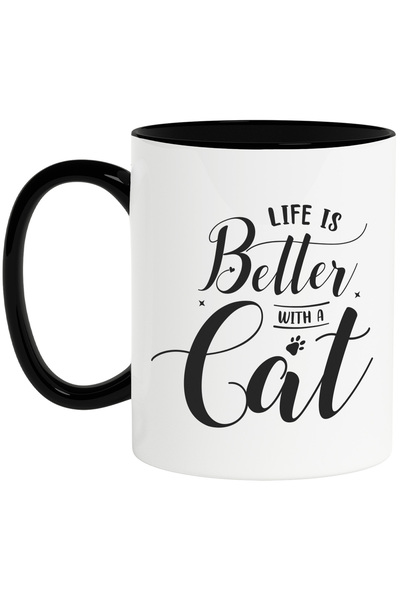 StoryGift Romania Cana pentru iubitorii de pisici cu un mesaj din care reiese...