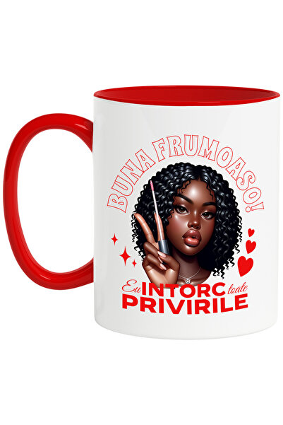 StoryGift Romania Cana Fata Cu Gloss Text Haios Eu Intorc Toate Privirile , 3...