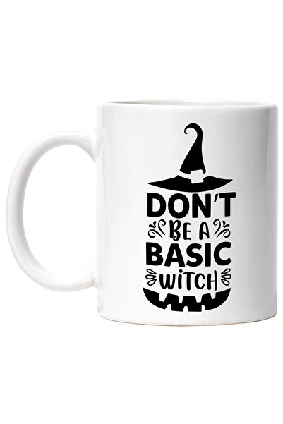 StoryGift Romania Cana cu palarie de vrajitoare cu mesajul "Don't be a basic ...