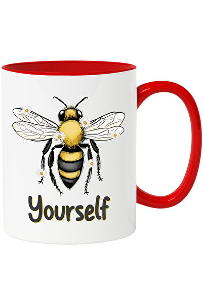 StoryGift Romania Cana cu albina cu floricele cu mesajul "Yourself", increder...