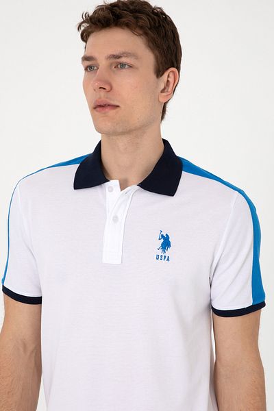 U.S. Polo Assn. Ανδρικό μπλουζάκι Polo Neck με κανονική εφαρμογή 50299786-vr013