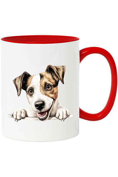 StoryGift Romania Cana cu un caine energic care sta atarnat pe gard | ilustra...