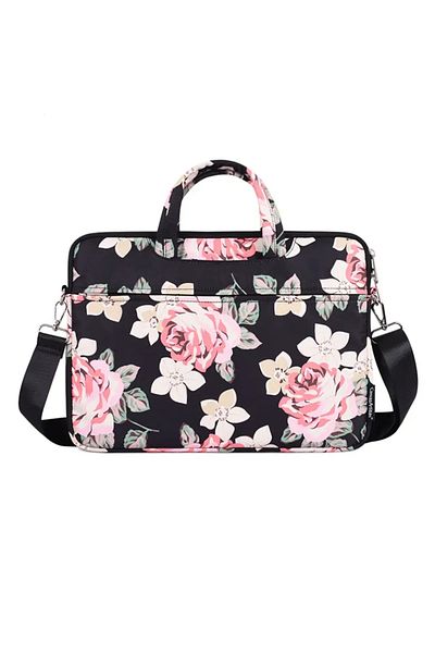 canvasartisan Laptop Bag for 16 inch, Durable Polyester Design with Zipper, CanvasArtisan Briefcase (C22), Black