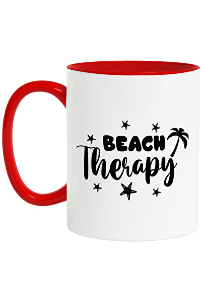 StoryGift Romania Cana cu stelute si palmier cu mesajul "Beach therapy" - ter...